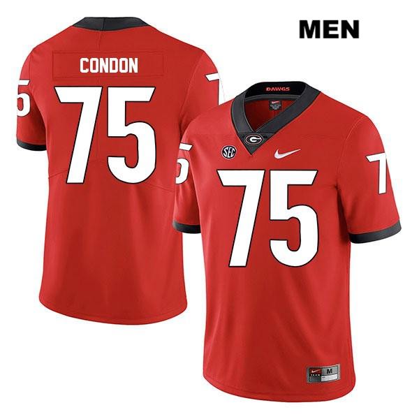 Georgia Bulldogs Men's Owen Condon #75 NCAA Legend Authentic Red Nike Stitched College Football Jersey NFE5356WG